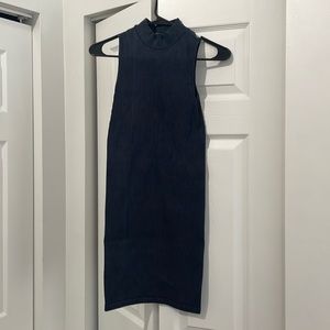 Forever 21 navy blue turtle neck mini dress